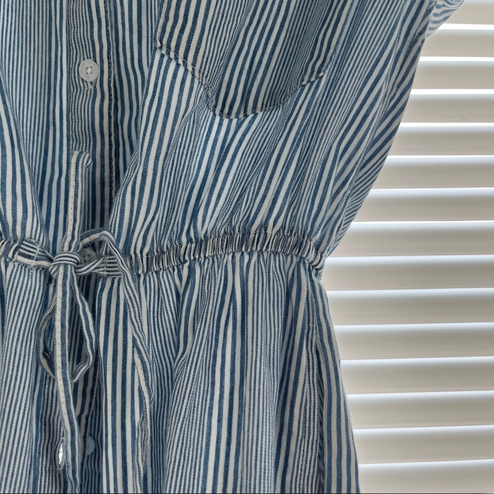 NWT blue stripey shirt dress
